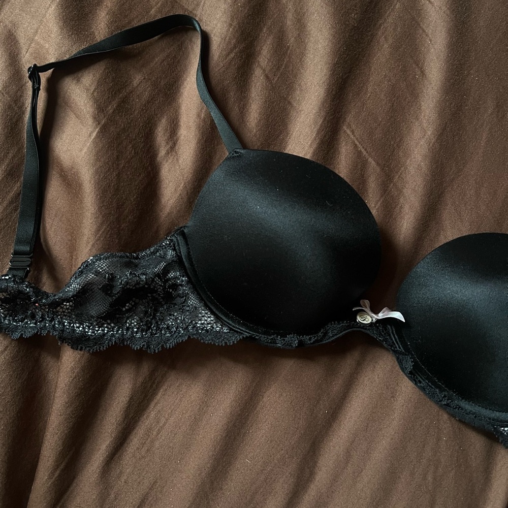 VS Padded Black Lace Bra